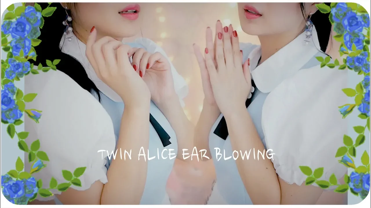 ASMR MELODY 双胞胎吹耳 在你耳边呼气-助眠云视听